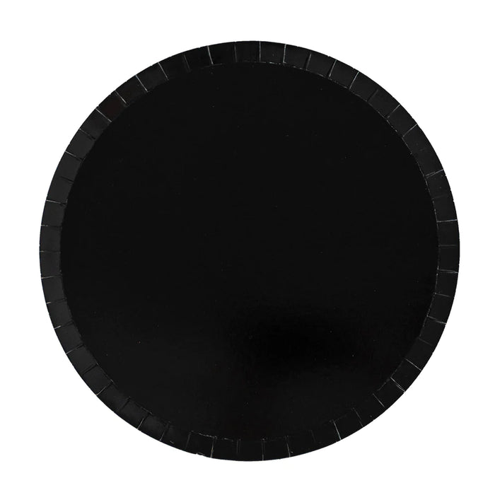 Black Dinner plates - set of 8