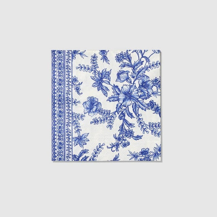 French Toile Paper Cocktail Napkins (25 per Pack)