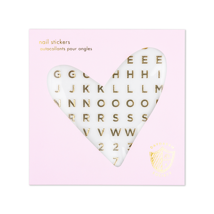 Say Anything Letter Nail Stickers