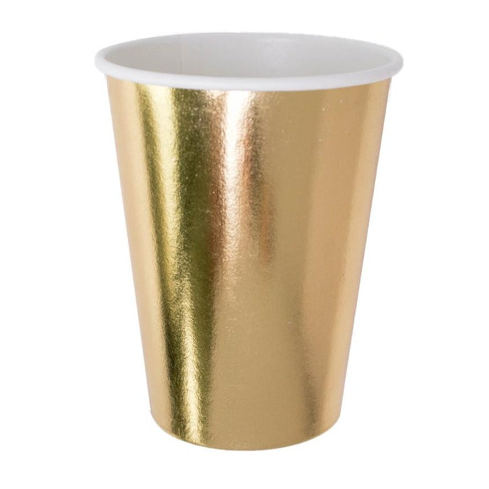 Posh 12 oz Cups, Gold To Go