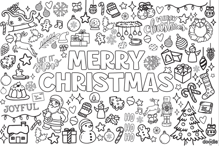 Merry Christmas' Paper Placemats