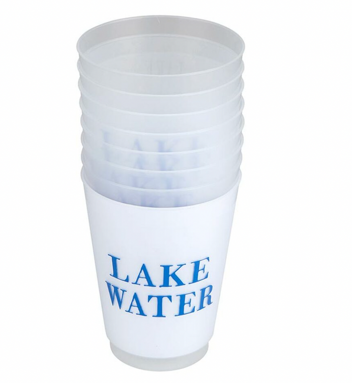 LAKE WATER Frosted Plastic Cups