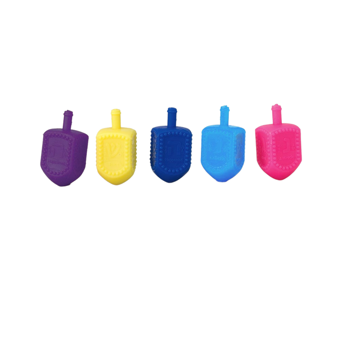 Plastic Colourful Hanukah Dreidels