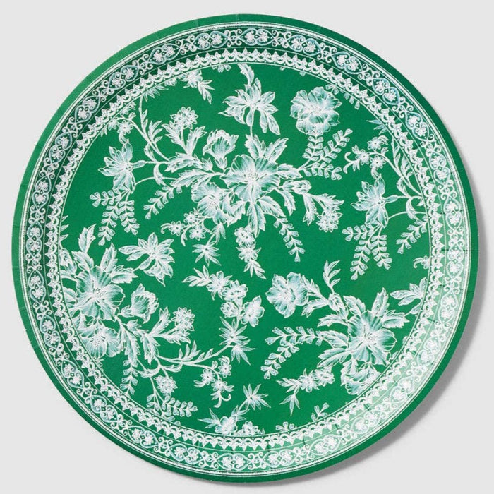 Emerald Toile Large Plates (10 per pack)
