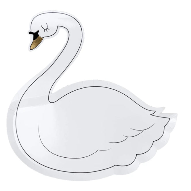 Swan die-cut plates
