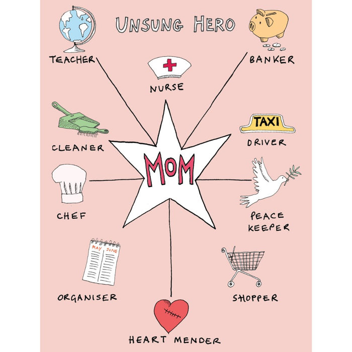 Mom Unsung Hero - Greeting Card