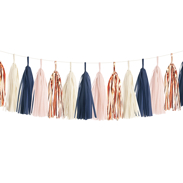 Tassel Garland Kit - Navy, Blush & Rose Gold