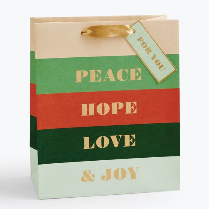 Rifle Paper Co. Peace & Joy Medium Gift Bag