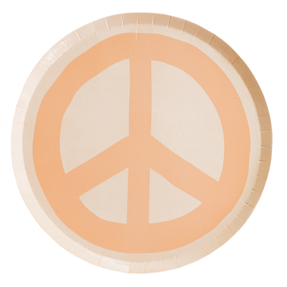 PEACE & LOVE PEACE DESSERT PLATES