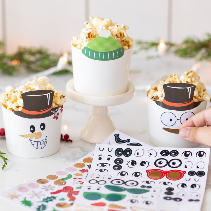 Make Your Own Snowman Food Cups (24 pcs)