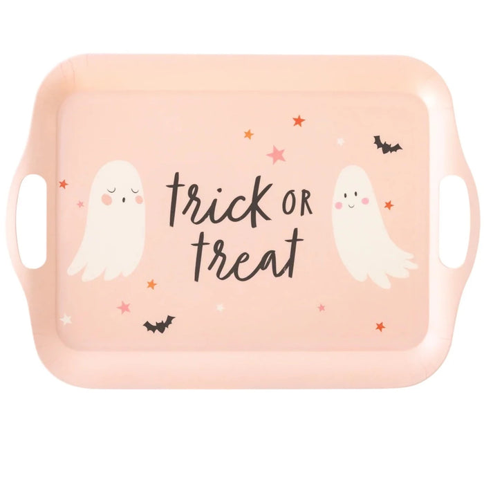 TRICK OR TREAT BOO BAMBOO REUSABLE TRAY